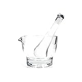 8oz Glass Mortar and Pestle Set by Capsuline