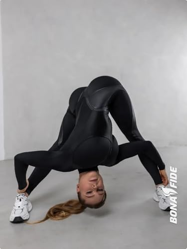 Bona Fide One Piece Workout Jumpsuits for Women - Athletic Romper Jumpsuit with Tummy Control and Butt Lifting for Yoga, Gym