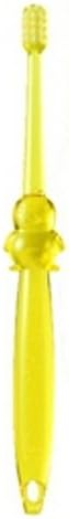 Crystal Animals Toothbrush for Final Brushing Hiyoko 1 Count Yellow