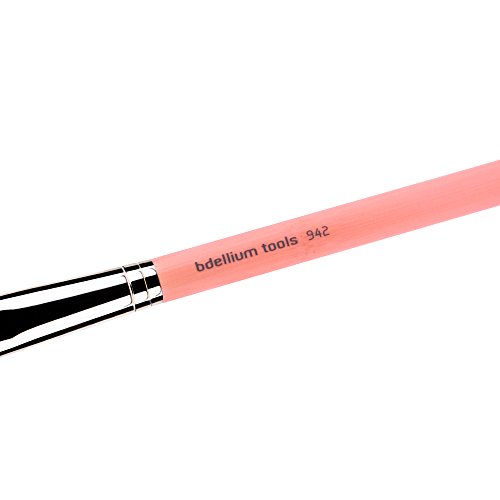 Bdellium Tools Bambu Slanted Contour Brush, Pink