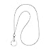 Wisdompro Fashion Lanyard, Women's Chain Lanyard Necklace with Metal Clasp and Keyring for Keys, ID Badge Card Holder - Stud Chain
