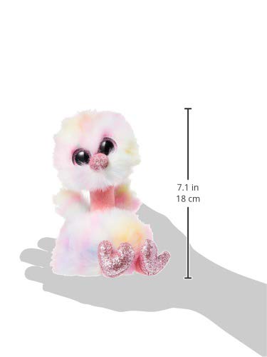 TY 36699 Beanie Boo\'s - Avery l\'autruche 15cm Chihuahua Ostrich, Multicolored, 15 cm