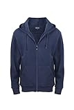 Lee Hanton Men's Lightweight Full Zip Casual Active Fleece Hoodie Sweatshirt