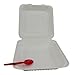 Clamshell Hinged Box Containers To Go Take Out Food Restaurant Case Disposable Boxes 9x9 100 Count