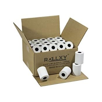 50 Rolls 2 1 4 X 85 First Data Fd130 Fd50 Fd400 Fd55 Fd100ti Thermal Rollxy Paper 50 Rolls