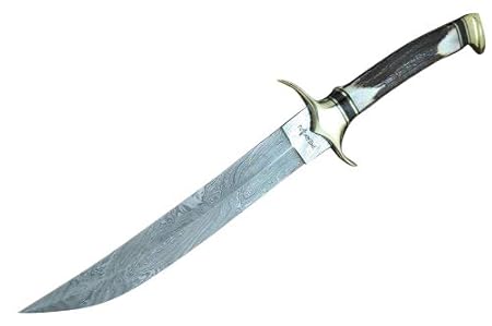 Handgemachtes Damast Jagdmesser - Bowie messer