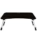 Jerry & Maggie Laptop Desk Wood Round Edge Lapdesk Game Table with Non-Slip Design & I pad Slot – Foldable Portable on Bed Sofa Party Computer Play Table Lazy Personal Desk (Jet Black)thumb 4