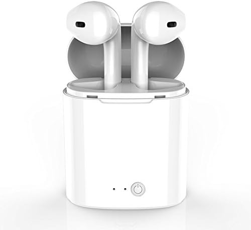 Wireless Earbuds ZGuue Bluetooth Headphones V4.2 in-Ear Stereo Sound and Built-in Mic with Charging Case for iPhone Samsung and Android phones White