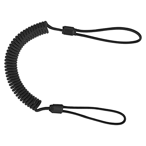 EdcX Paracord Nylon Tactical Lanyard, spiral cable, elastic key pendant made of Paracord, 4 types of fastening to choose from
