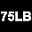 R - Black 75lb
