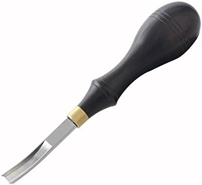 Wide Mouth Leathercraft Edge Skiving Beveler Leather Skiving Trimming Cutting Tool with Wooden Handle