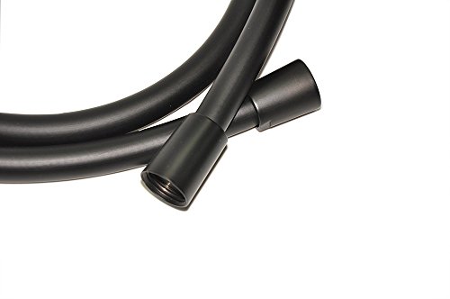 59 Inch Handheld Soft Shower Hose Head, Black Shower Hose