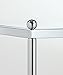 Convenience Concepts Royal Crest 4 Tier Corner Shelf, Chrome / Glass