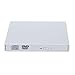 DLPIN External CD Drive, Protable External CD-RW Drive DVD-R Combo Burner Writer Player for Laptop Notebook PC Desktop Computer- White