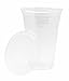 [200 SET]HAKOWARE by Harvest Pack 20 oz Ultra Clear Plastic Cold Cups with Flat Lids, Disposable Wedding Party Drinking Cups Tumblers, Iced Coffee Beer Juice Cold Beverage