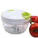 Topulors Manual Food Chopper Hand-Powered Food Chopper Compact Handheld Onion Chopper, Garlic Squeezer, Ginger Slicer, Pepper Cut, Herbs Chop, Cheeses Chopper Masher-2 Cup