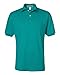Jerzees mens 5.6 oz. 50/50 Jersey Polo with SpotShield(437)-JADE-M
