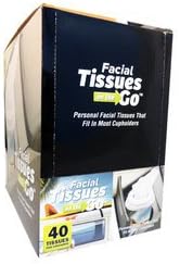 Rock Bottom Deals 00295F-12 Coffee Cup Facial Tissues To Go - 40 Count44; Case of 12