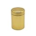 Smell Proof Jar, Aluminum Airtight Stash Storage Container with Rubber Ring Keep Goods Fresh, Gold 65ML
