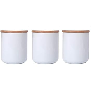 Amazon.com: White Ceramic Jars With Lid Ceramic Kitchen ...