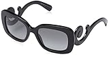 Prada Women's Baroque Square Sunglasses, Black