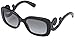 Prada Women's Baroque Square Sunglasses, Black