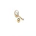 Coolrunner 14G Belly Button Ring Body Jewelry Piercing 12 Pack (Gold Pole)