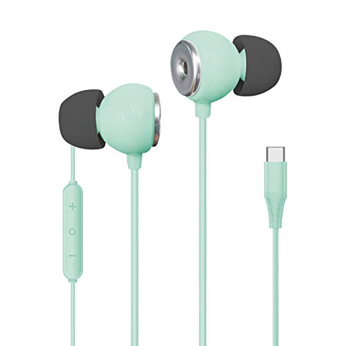 Realm USB-C Earbuds, High Fidelity in Ear Headphones with Built in Microphone,…