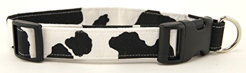 cow print dog collar
