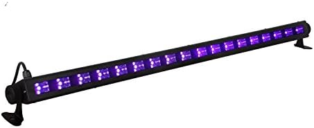 UV LED light Bar by Stansen with 18LEDx3W Black Light, Metallic Black (54W)
