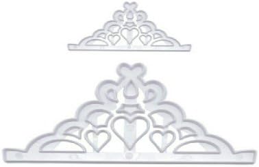 Quality Princess Tiara Cutter Set Create Edible Tiaras for Cakes & Cupcakes Quickly & Easily Includes 2 Size Cutters