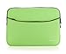iPearl 13-inch Soft Neoprene Sleeve Case for MacBook & UltraBook Laptop (Built-in External Pocket) (Green)