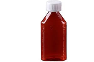 BioRx Laboratories Pharmacy Oval Bottle Amber 3 oz with CR Caps Included (QTY. 20) - Prescription Pharmacy Bottle, Pharmacy Container, Prescription Plastic Container by Sponix