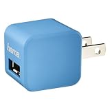 Hama 12Watt/2.4 Amp Home and Travel Charger with SafeCharge Technology, Blue