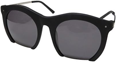Grey Ant The Foundry Womens/Ladies Designer Half-rim 100% UVA &amp; UVB Lenses Sunglasses/Eyewear (0-0-0, Matte Black / Silver)