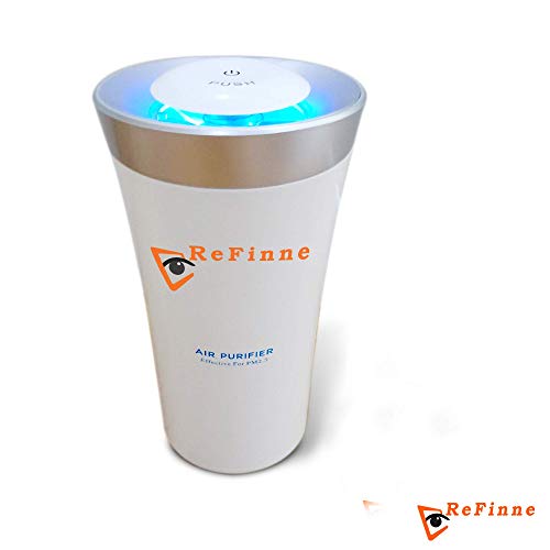 Refinne Upgraded Air Purifier for Small Room with Washable Filters and
