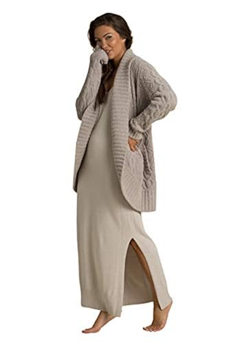Barefoot Dreams CozyChic Cable Shawl Cardi, Open Front Cardigans