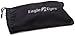 Eagle Eyes StimuLight Low Light Vision Boosters FITONS - UVA, UVB and Blue Light Blocking Protection - Matte Black Frame with Light Orange Lens Fit Over Glasses