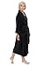 Women's Luxury Terry Cloth Bathrobe - Bamboo Viscose Robe by Texere (Ecovaganza, Black, Small/Medium)