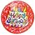 Celebrate Hologram Happy Birthday Birthday Cake With Candles Plates and Cups