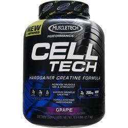 MuscleTech Cell-Tech Hardgainer Creatine Formula - Grape - 6 lbs