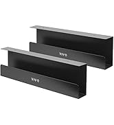 VIVO Under Desk 17 inch Cable Management Trays, Power Strip Holders, Cord Organizers, Wire Tamers...