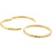 loyoe jewelry 24k Yellow Gold Plated Carved Womens Bangle Ladys Bracelet 60mm*6mm(3pcs/Lots)