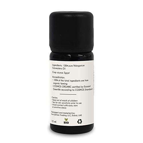 image for Aroma Tierra Organic Geranium (Rose Geranium) Essential Oil - from Egy