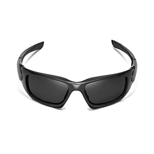 Walleva Replacement Lenses Oakley Scalpel Sunglasses - Multiple Options Available (Black - Polarized)