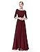 Ever-Pretty Women's Lace Long Sleeve Floor Length Evening Dress 08412