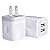 USB Wall Charger, Charger Adapter, Ailkin 2-Pack 2.1Amp Dual Port Quick Charger Plug Cube Replacement for iPhone 7/6S/6S Plus/6 Plus/6/5S/5, Samsung Galaxy S7/S6/S5 Edge, LG, HTC, Huawei, Moto, Kindle