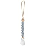 Ryan and Rose Maxi Pacifier Clip Charcoal Charley
