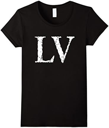 Womens Roman Numeral 55 LV Shirt Medium Black