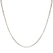 Honolulu Jewelry Company 14K Solid Gold 0.7mm Box Chain Necklace, 16